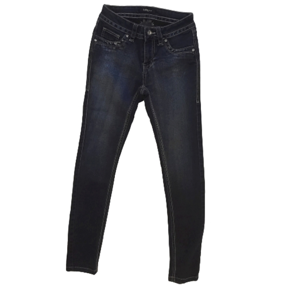 SUKO Jeans Womens Size 6 Blue Mid Rise skinny fit Rhinestones